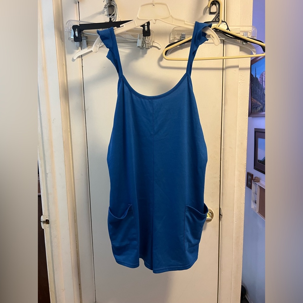 XL juniors blue romper